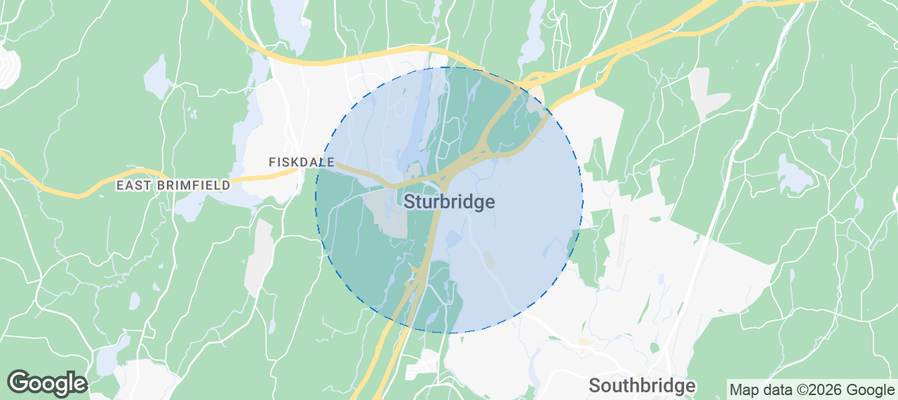 Sturbridge Airbnb map